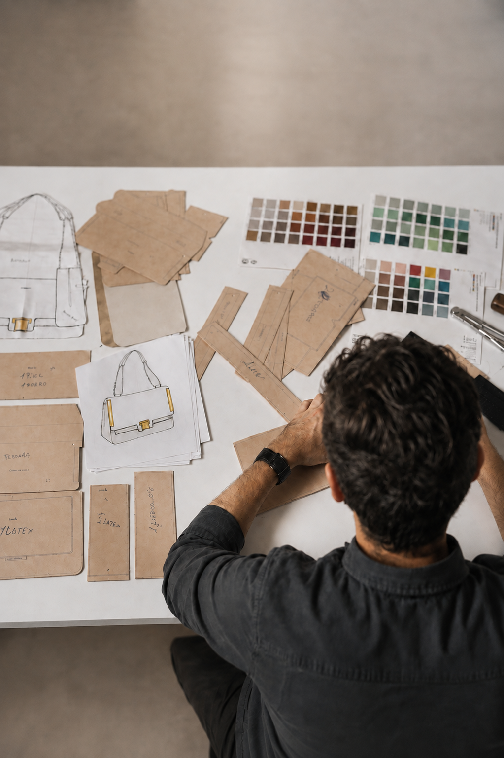 Pattern making and design at L'Artisan